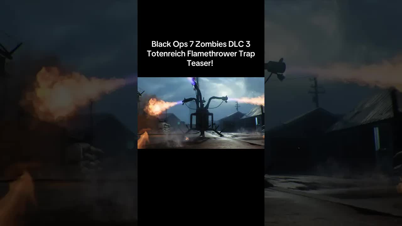 Totenreich NEW Flamethrower Trap Teaser! (Black Ops 7 Zombies DLC 3 Totenreich Trailer Teaser)