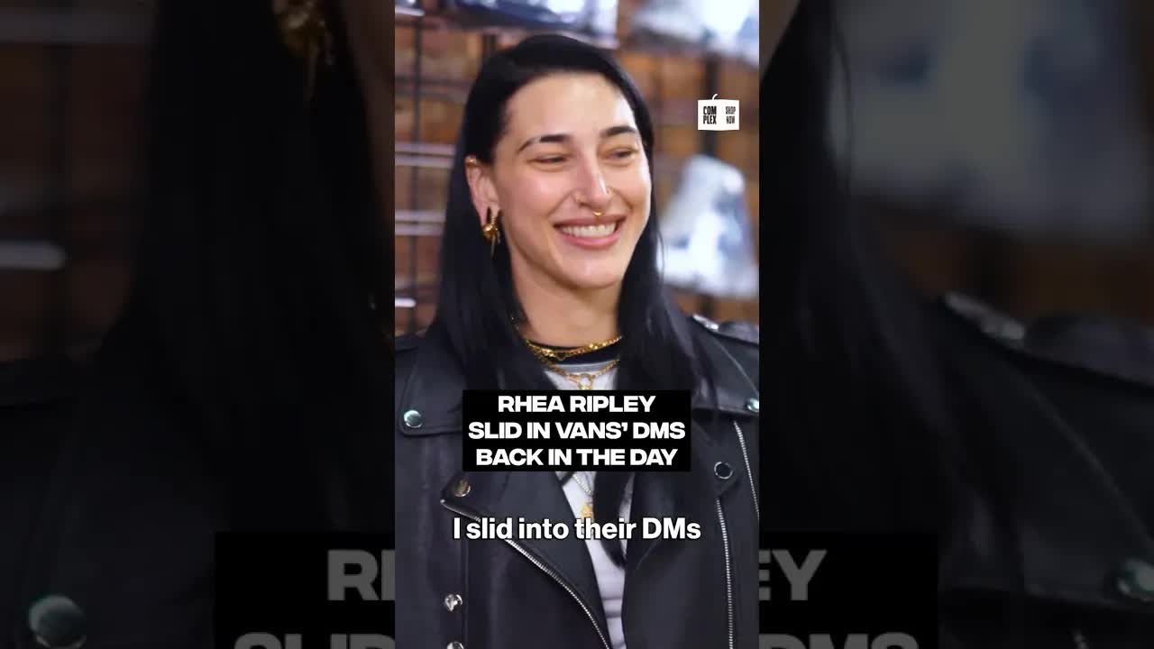 Rhea Ripley slid into Vans' DMs back in the day #SneakerShopping