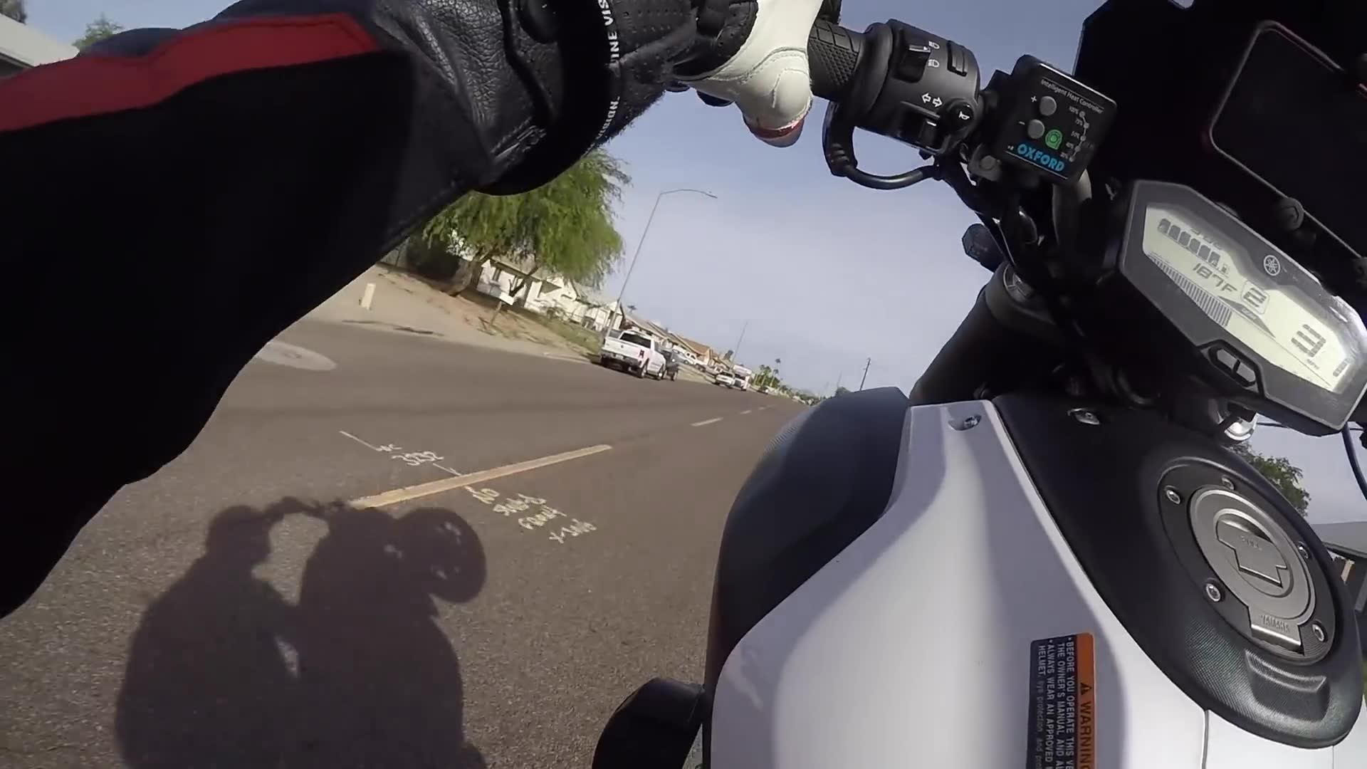 Morotcycle compilation showcases riding skills filmed from motorcycle perspective on the street