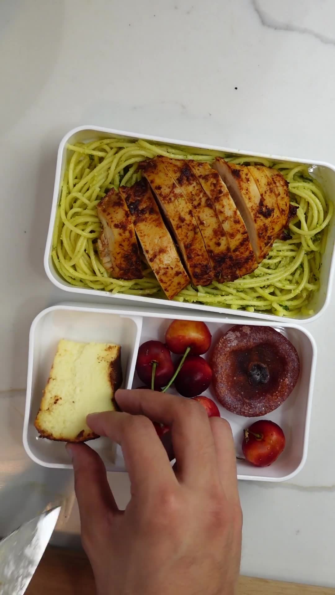 Creative lunch prep featuring homemade dishes and snacks