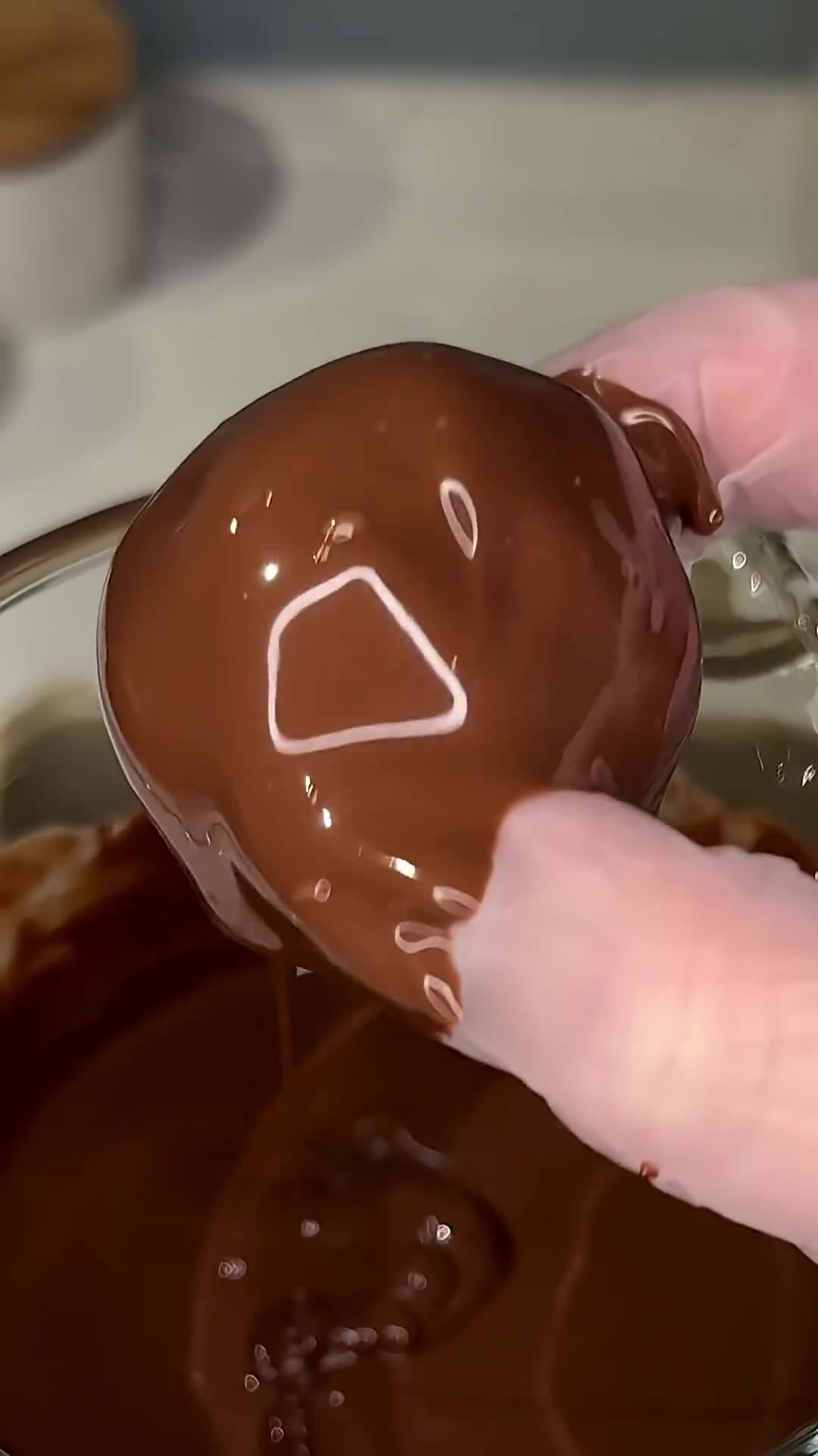 Homemade candy balls deliver recognizable crunch and chocolate combination