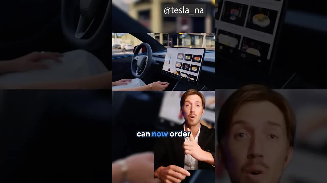 Tesla Owner Orders Food From Car