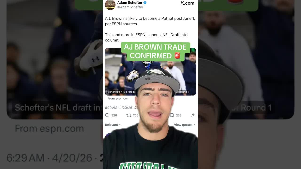 Eagles TRADING AJ Brown To Patriots CONFIRMED! 🚨🔥 #Eagles #philadelphiaeagles #NFL