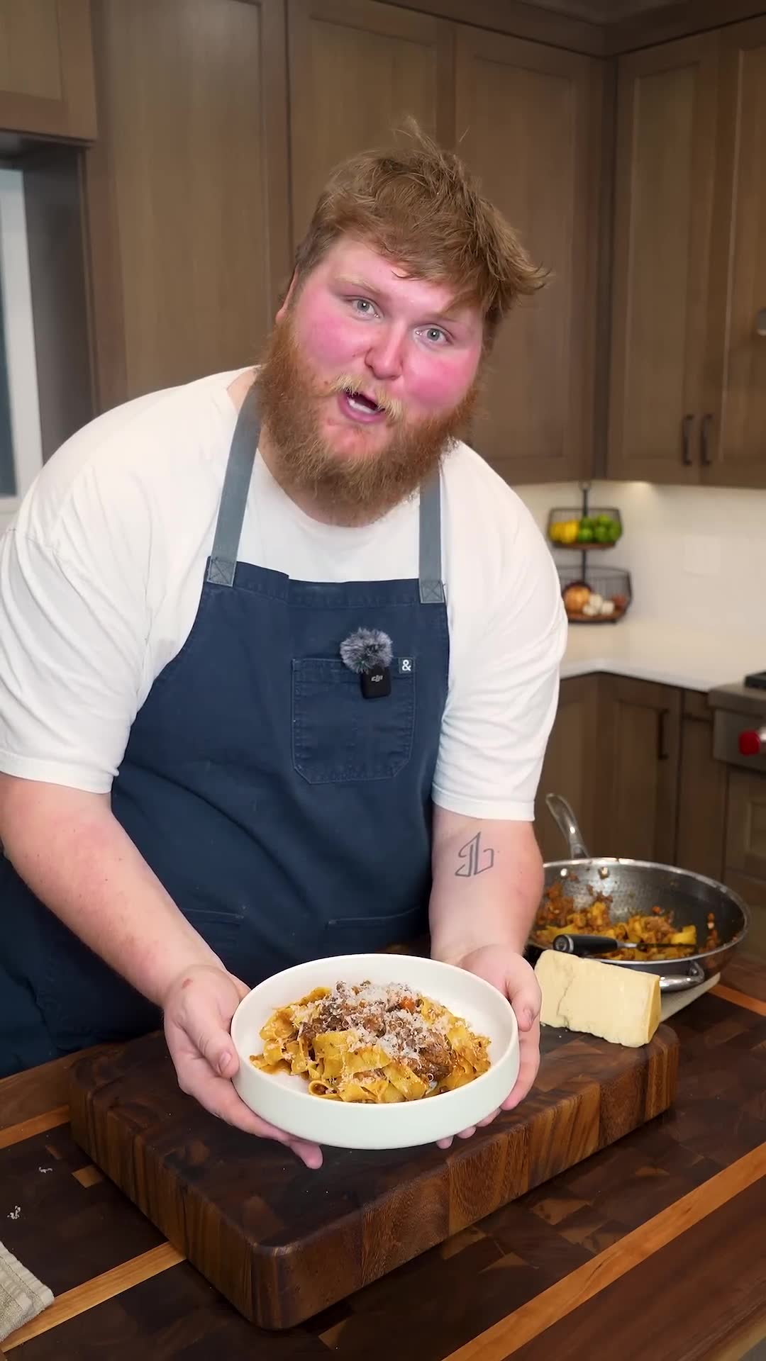 Inaugural recipe in new kitchen showcases short ribs with pasta ragu