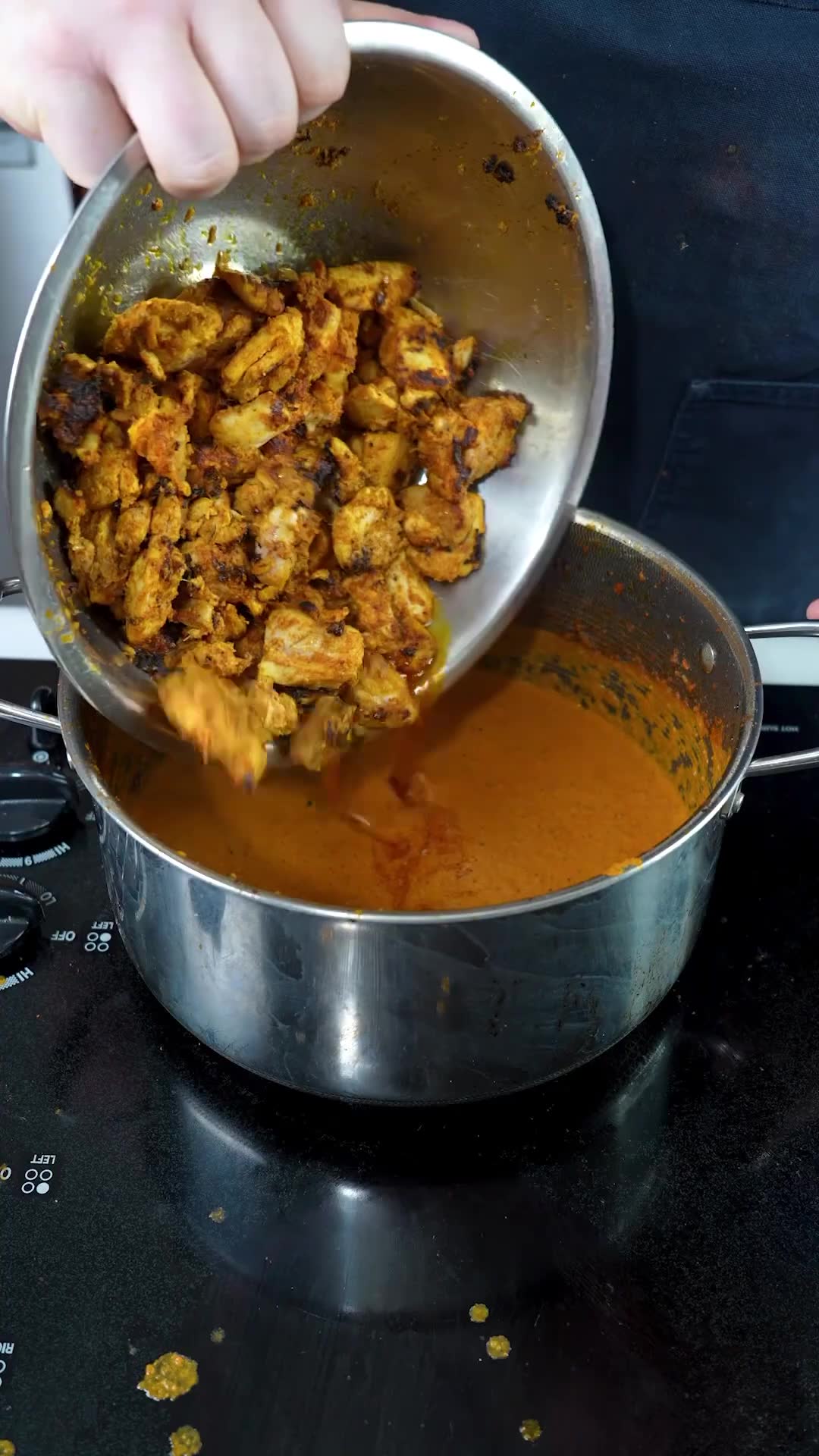 Chicken tikka masala with incredible depth of flavor over basmati rice