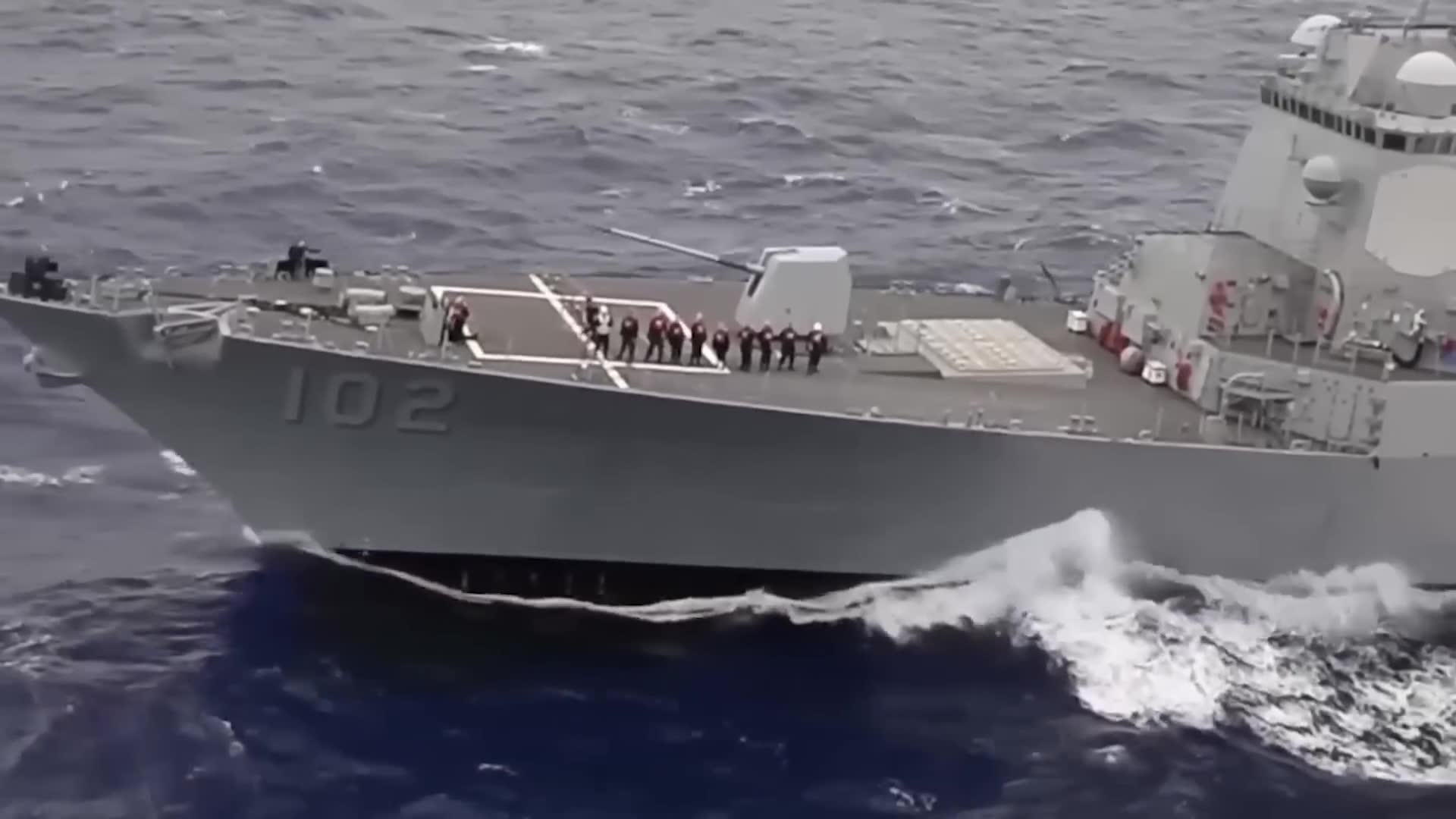 Carrier air defenses intercept incoming strike package over open ocean