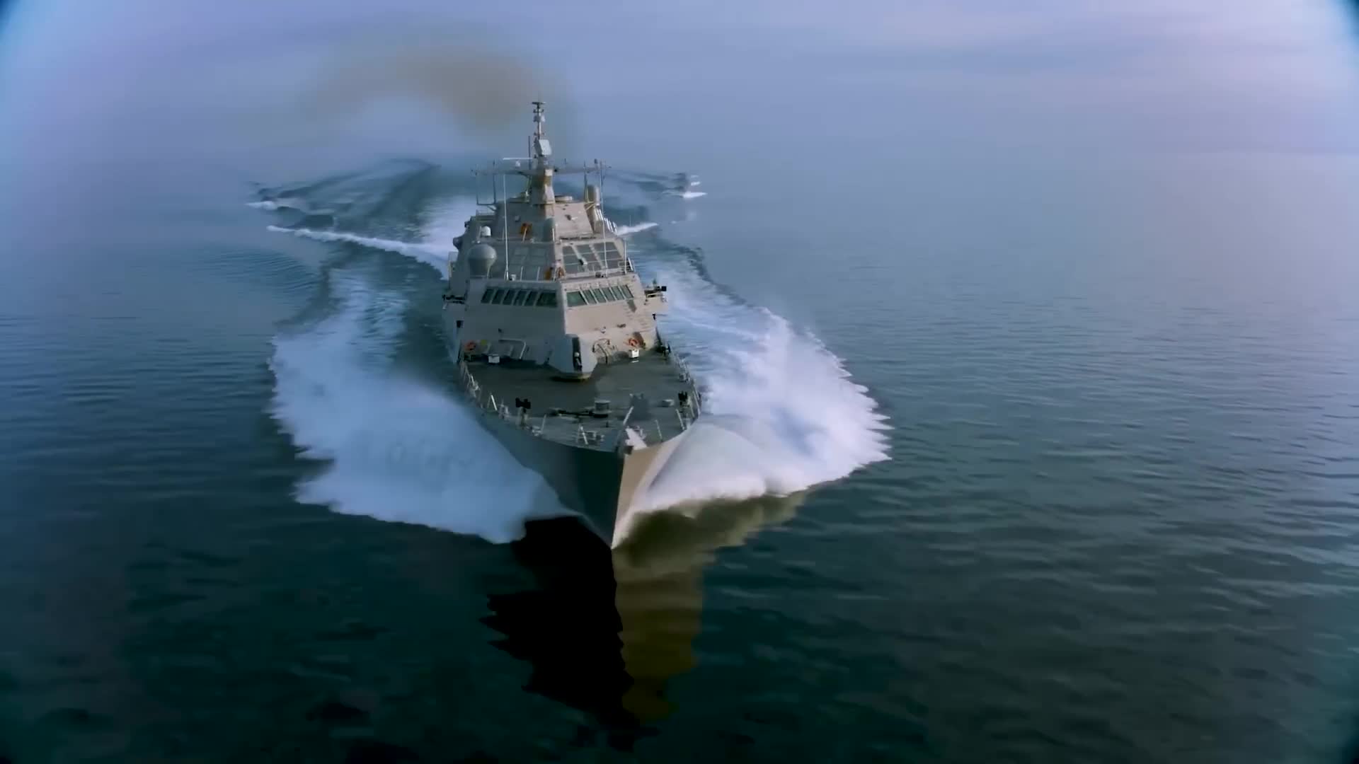 $500 million modern warship survives severe storm through engineering excellence