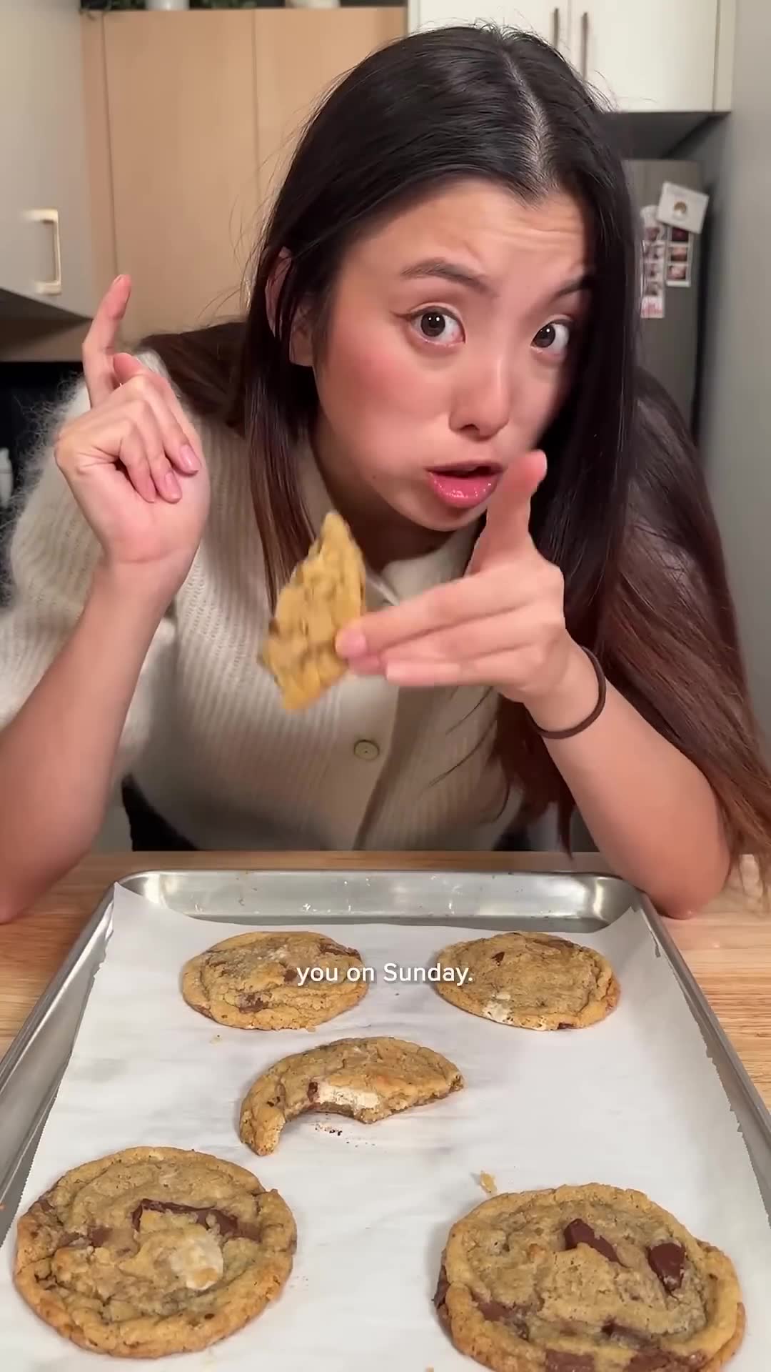 Teaching a hands-on chocolate chip cookie baking class