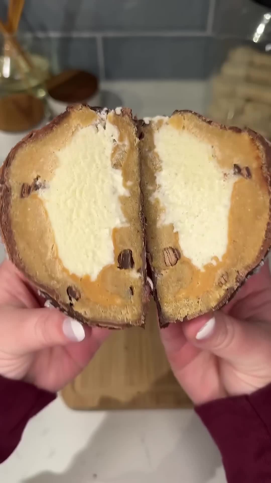 Spherical treats layer cookie and ice cream for maximum indulgence