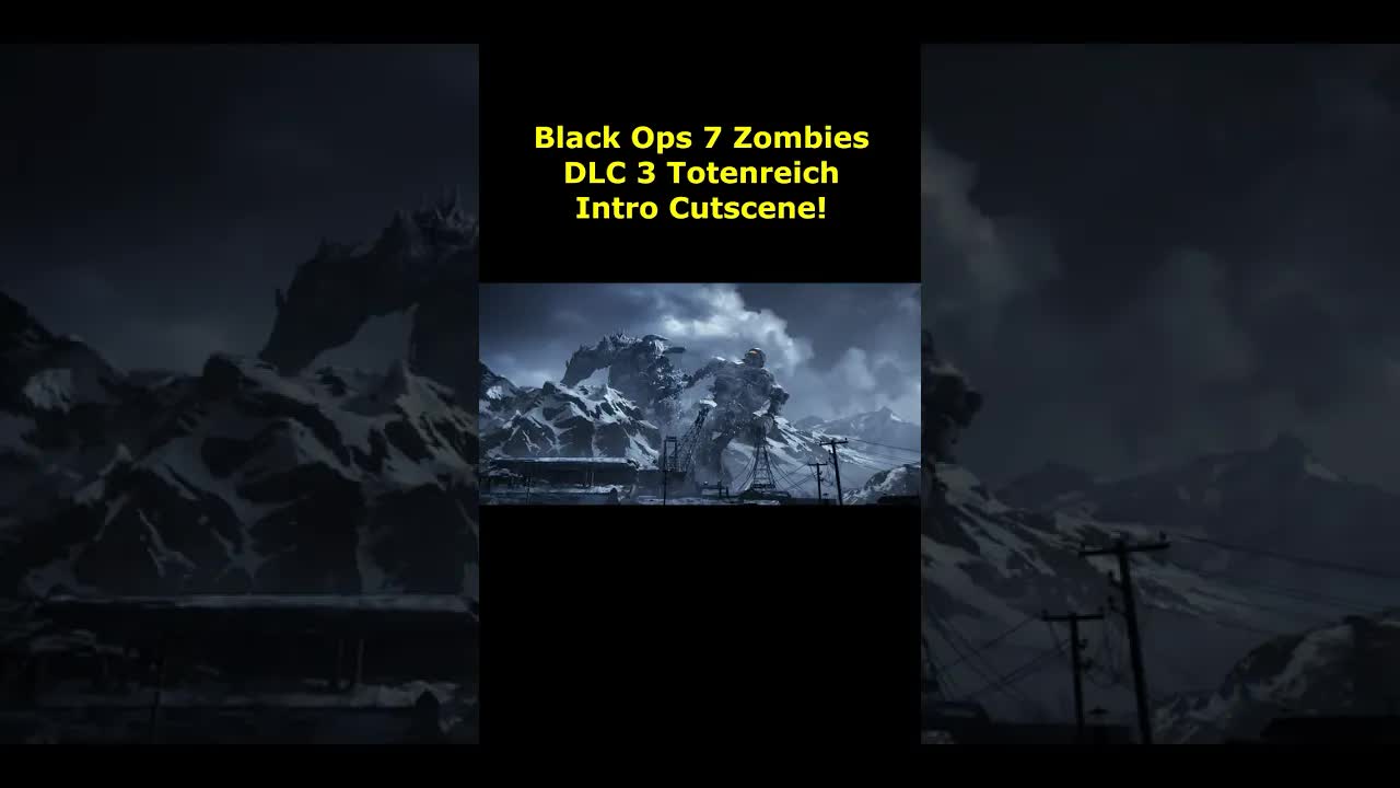 Black Ops 7 Zombies DLC 3 Totenreich Intro Cutscene! Giant Monster VS Origins Robot! (BO7 Zombies)