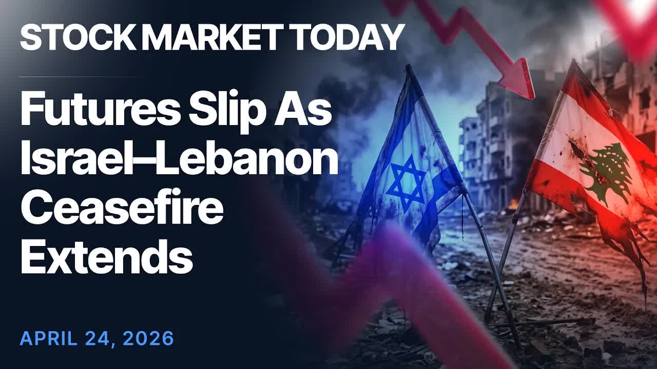 Dow Jones, S&P 500 Futures Edge Lower Amid Extension Of Israel-Lebanon Ceasefire
