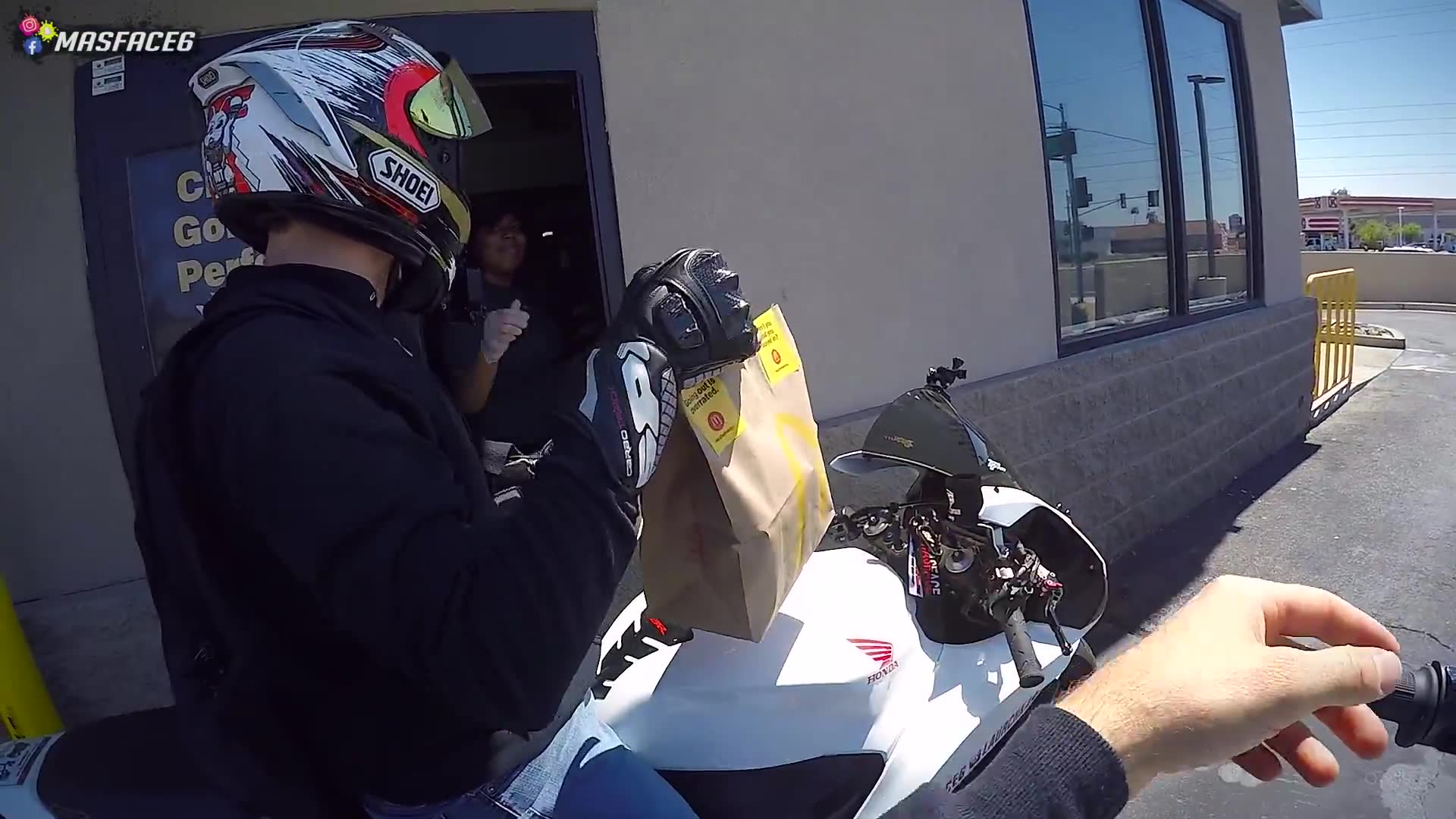 We became postmates drivers on our motorcycles for a day! caught on camera during motorcycle adventure