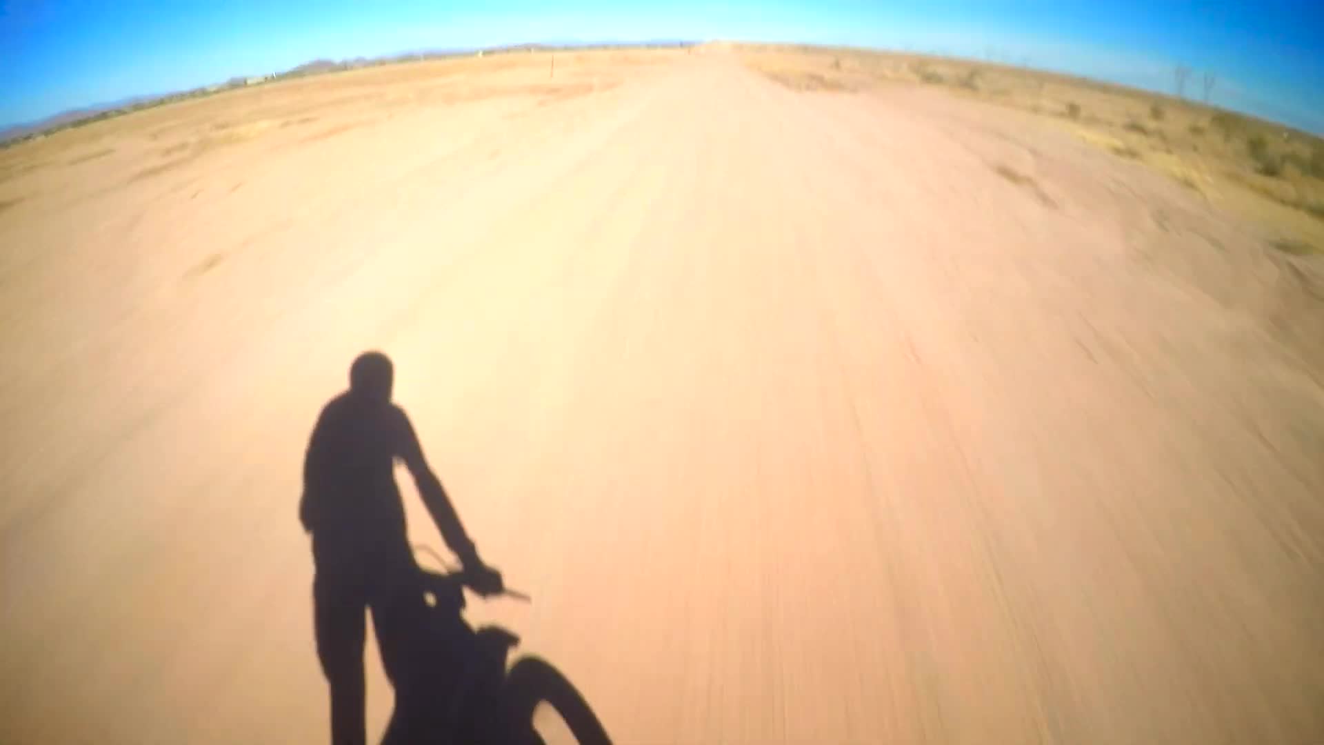 What's hiding in the middle of the desert caught on camera during motorcycle adventure