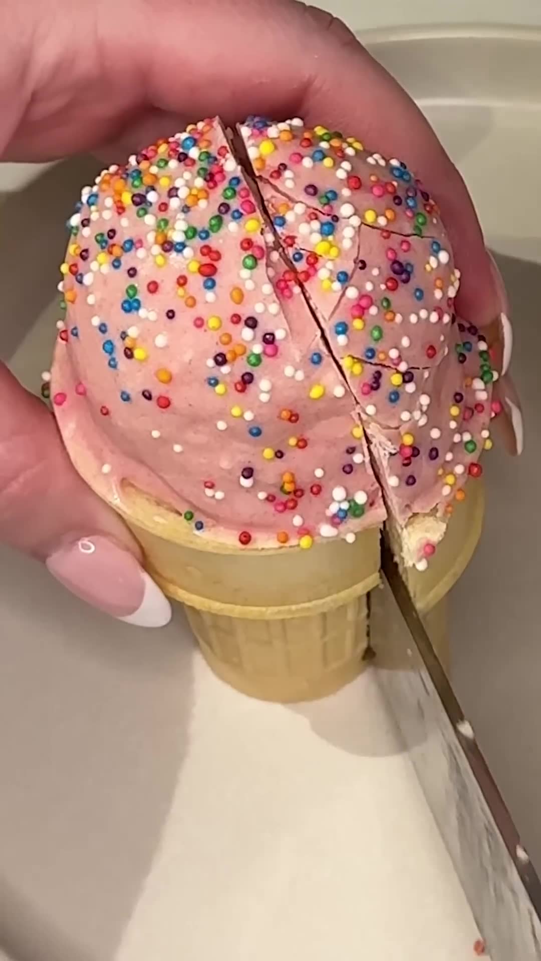 Cookie-based treats get festive presentation in miniature waffle cones