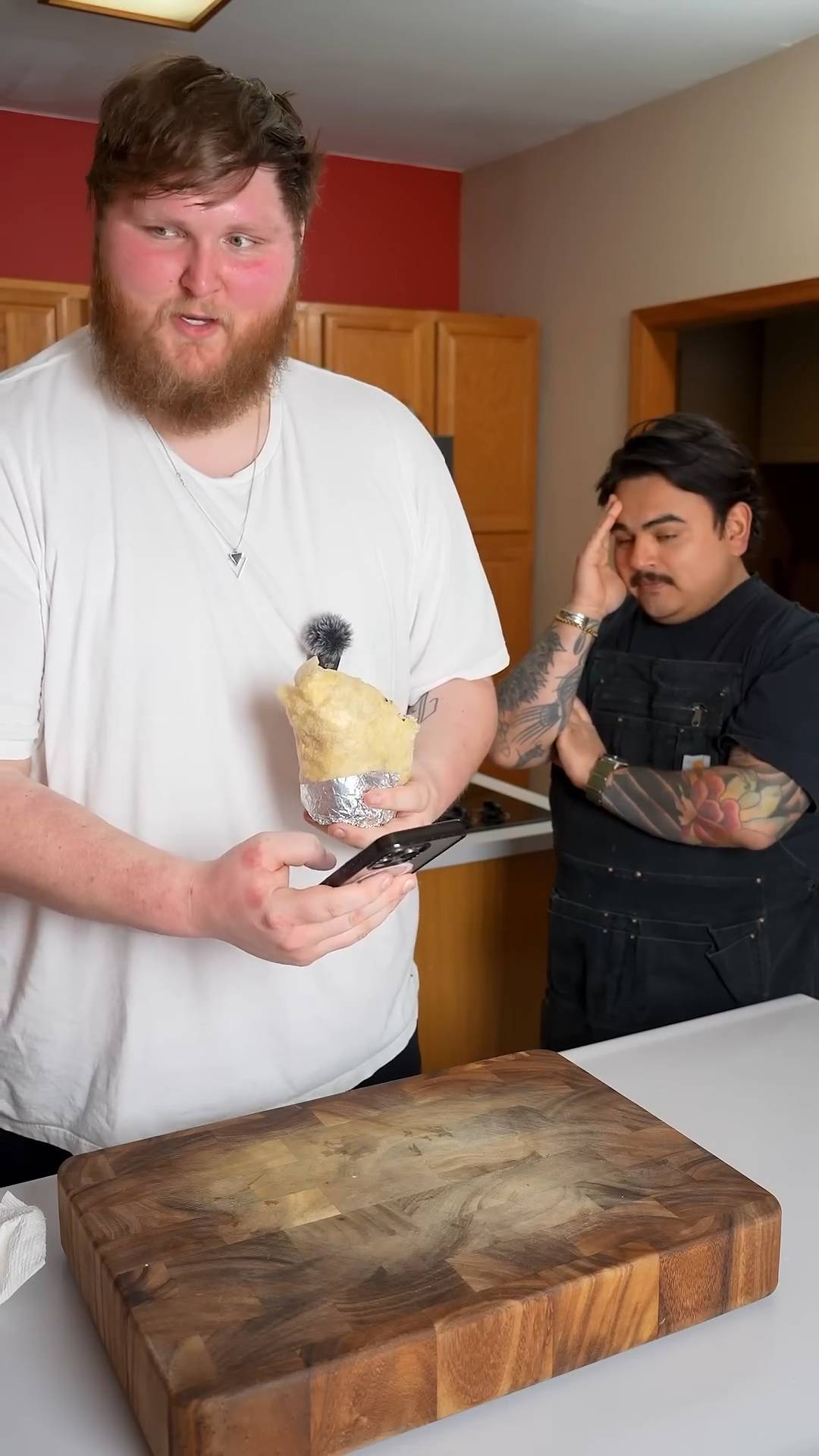Burrito recipe outtakes showing exactly how things don't go as planned