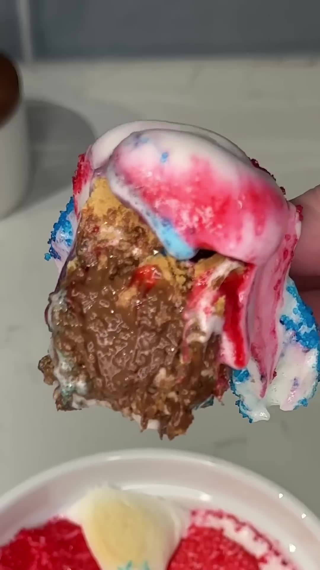 Melted chocolate and marshmallow create shareable campfire dip