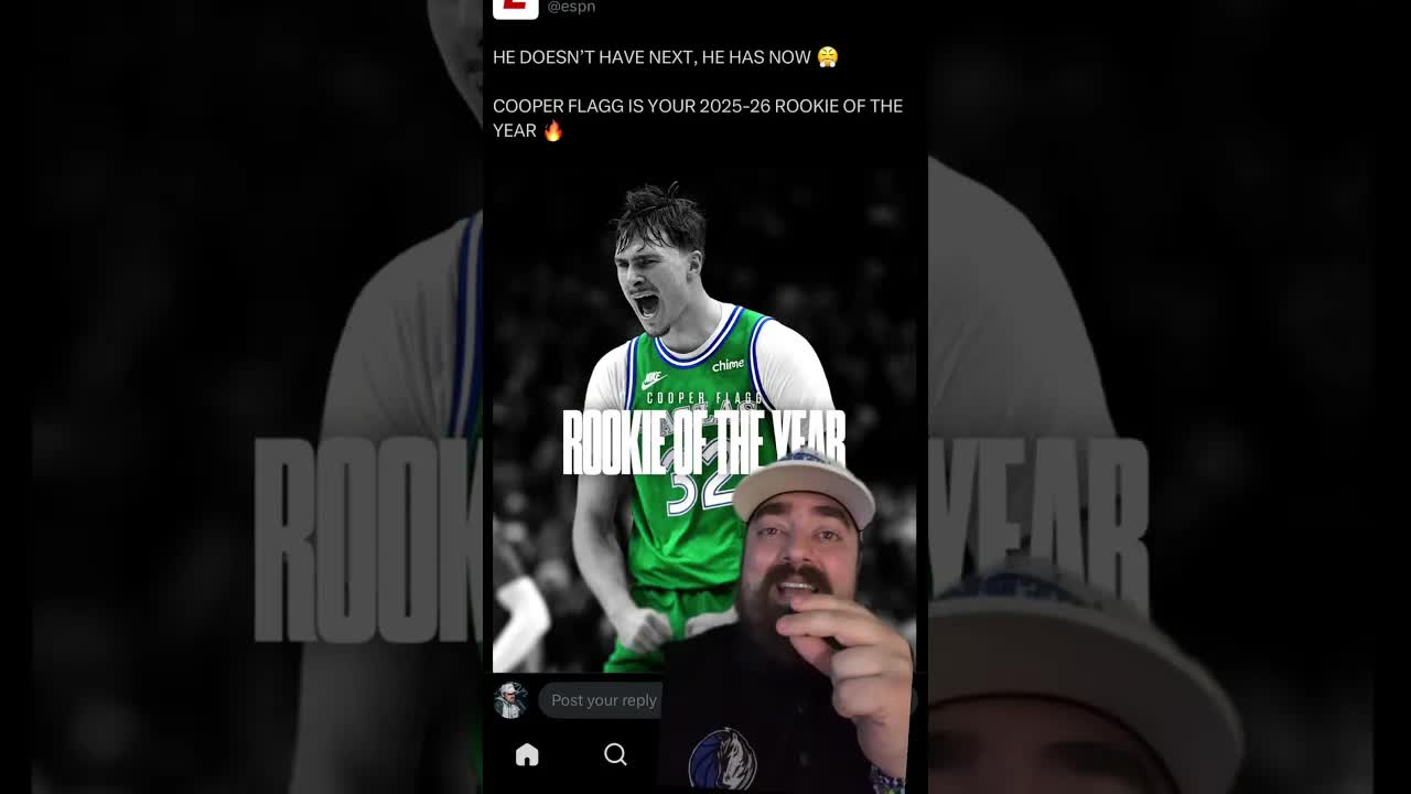 BREAKING NEWS: Cooper Flagg wins Rookie of the Year