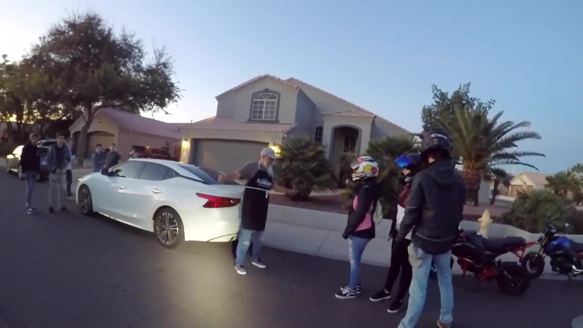 We crashed a fan's birthday party! caught on camera during motorcycle adventure