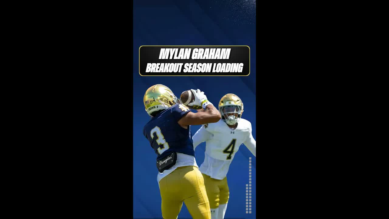 #FightingIrish wide receiver Mylan Graham is turning heads at Notre Dame this spring...