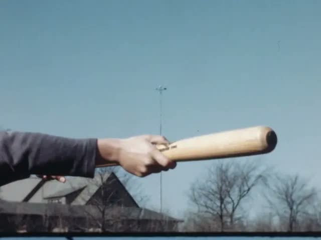 Batting Fundamentals (silent, raw footage, 1940s)