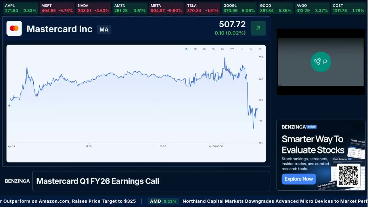 Mastercard Q1 FY26 Earnings Call | $MA | 🔴 WATCH LIVE