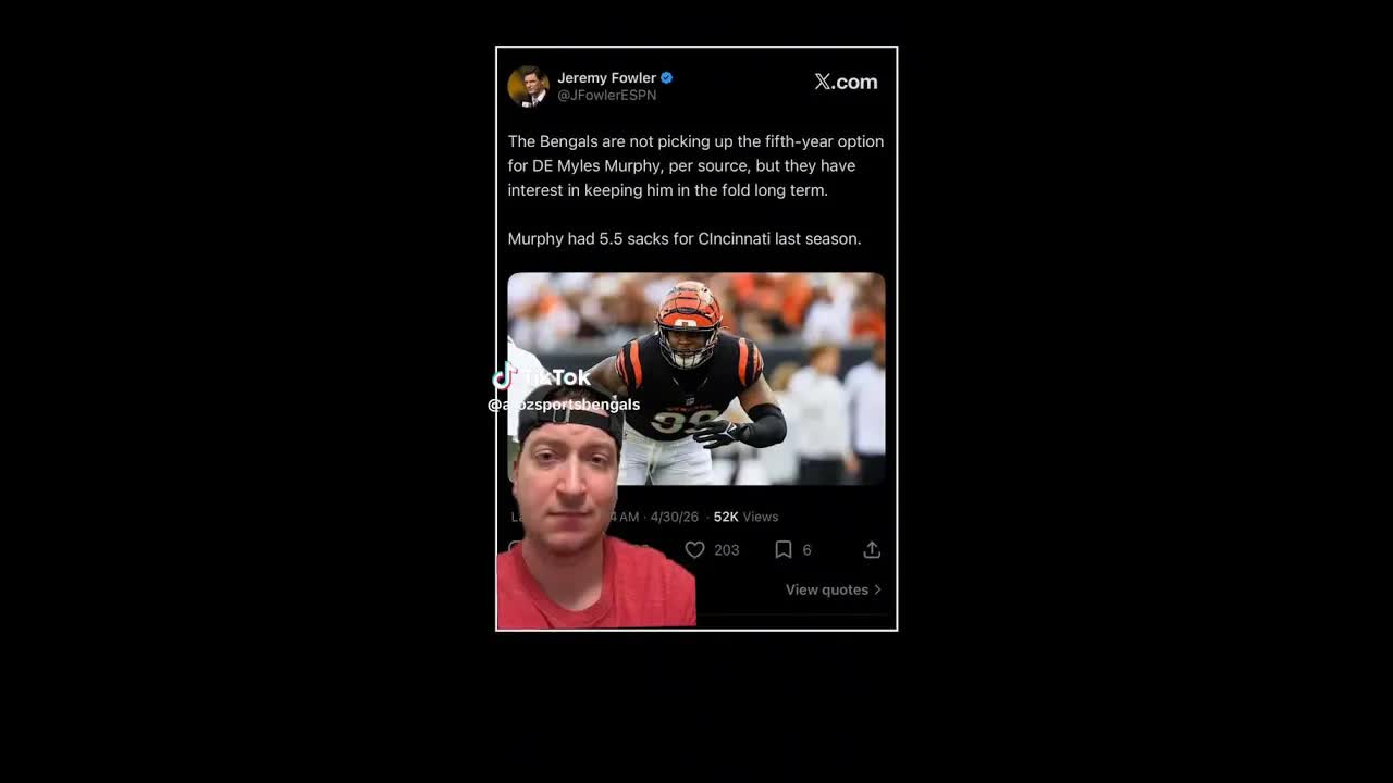 The #CincinnatiBengals make a decision on Myles Murphy's future! #WhoDey #RuleTheJungle #NFL episode artwork