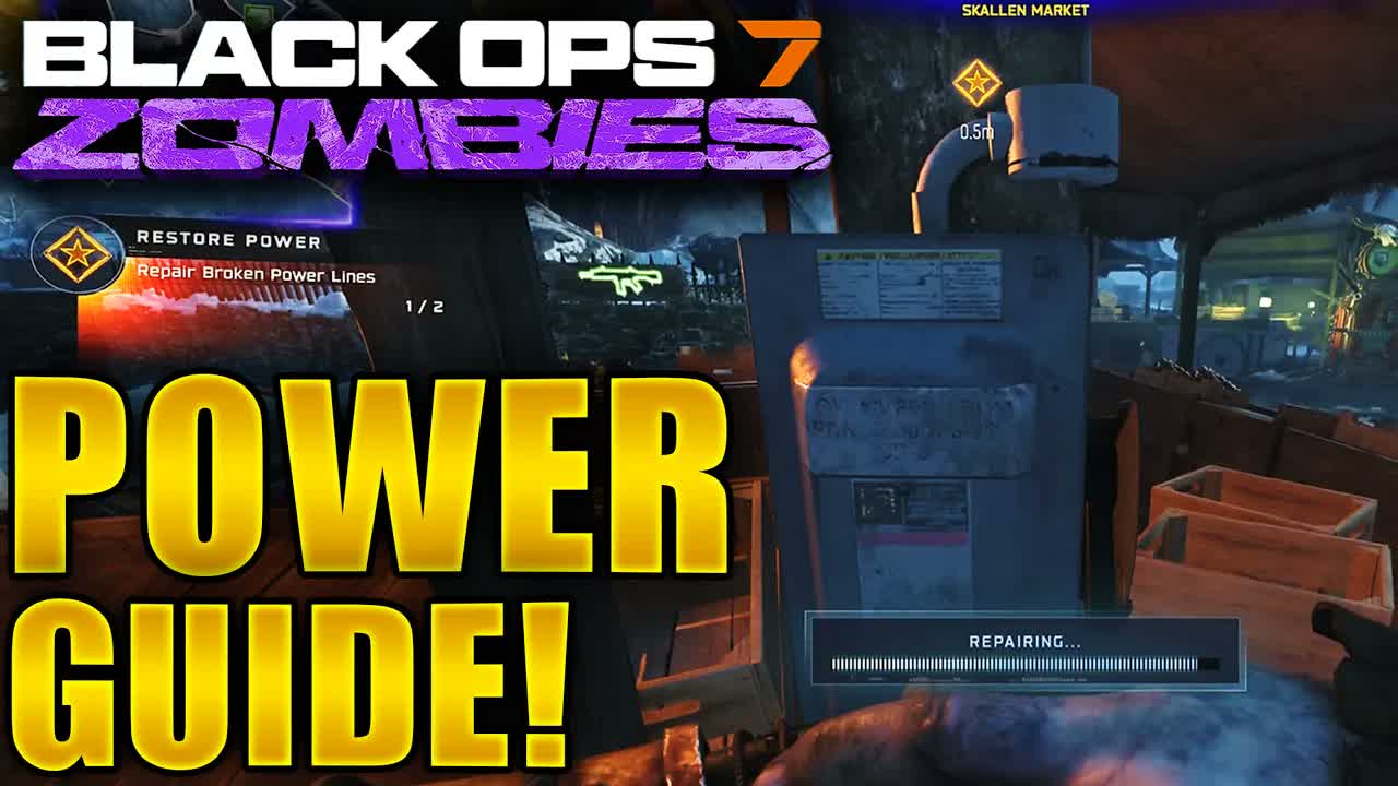Totenreich How to Turn on Power Guide (Black Ops 7 Zombies DLC 3 Power Locations Tutorial)