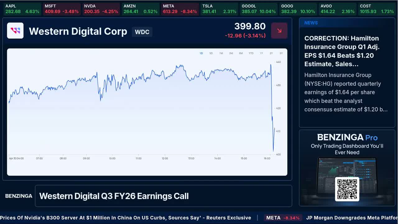 Western Digital Q3 FY26 Earnings Call | $WDC | 🔴 WATCH LIVE