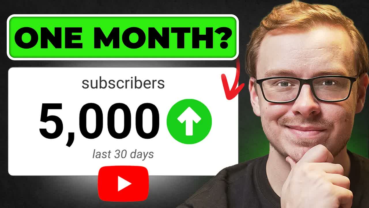 How I Got 5,000 Subscribers In One Month On YouTube Doing These 3 Things…