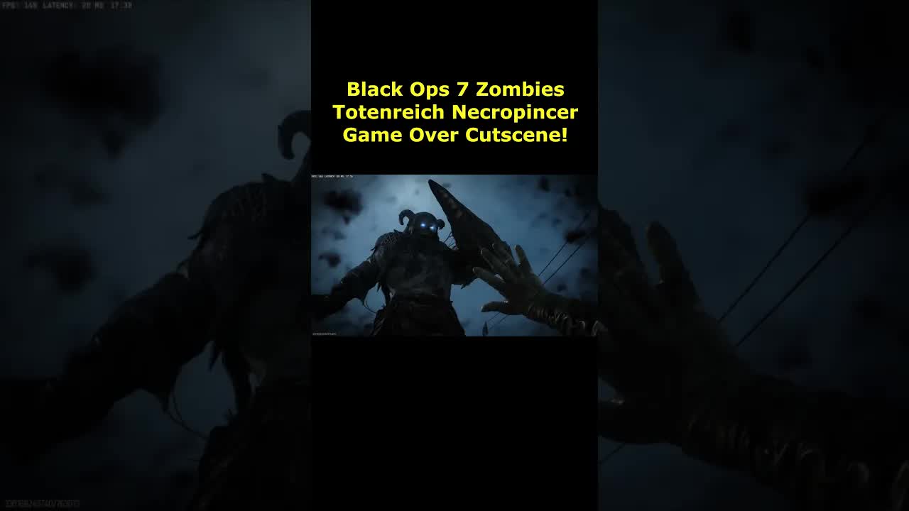 Totenreich Necropincer Game Over Cutscene! Black Ops 7 Zombies Death Animation Cutscene BO7 Zombies