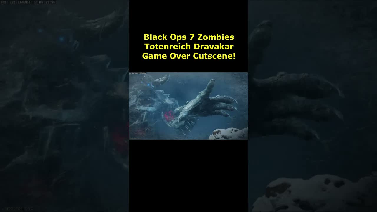 Totenreich Dravakar Boss Game Over Cutscene Black Ops 7 Zombies Death Animation Cutscene BO7 Zombies