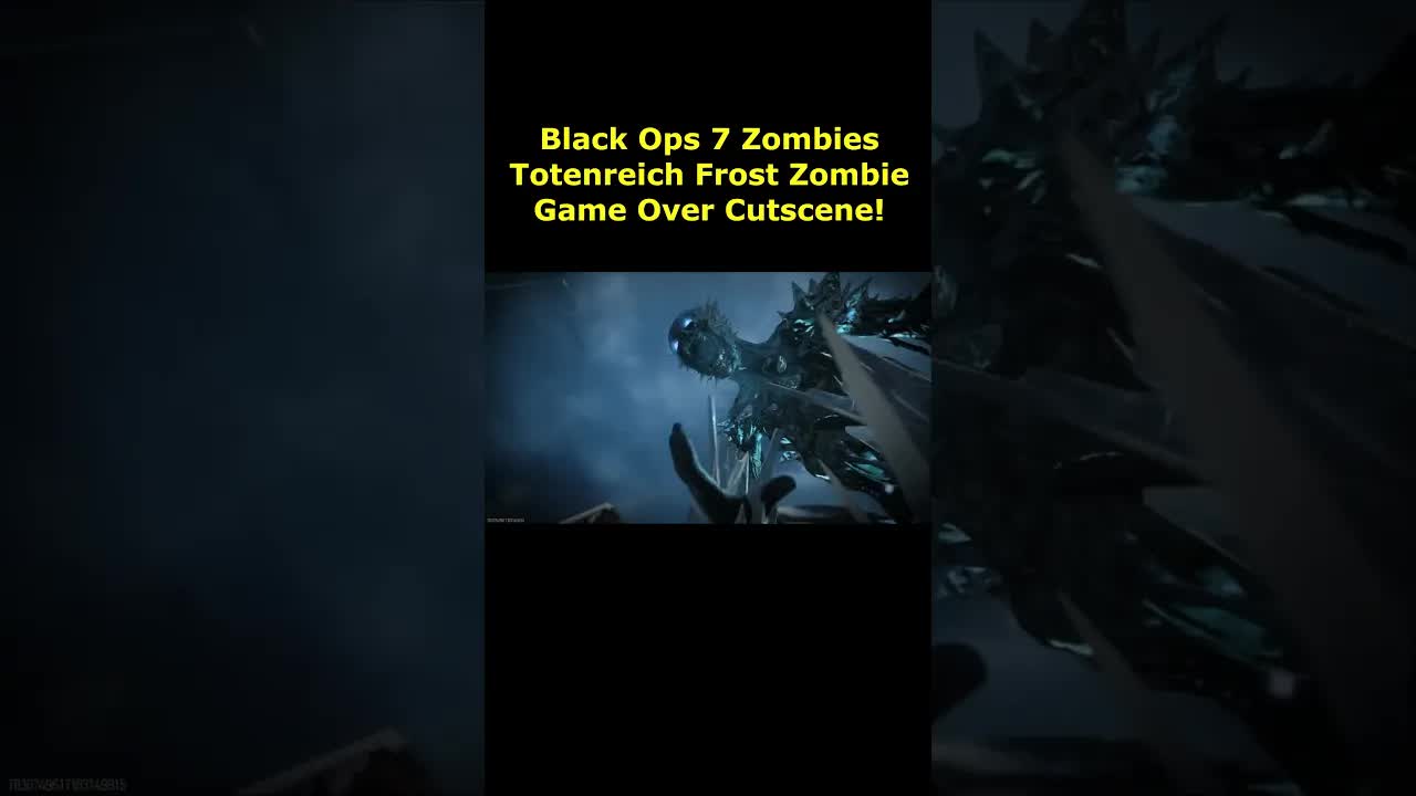 Totenreich Frost Zombie Game Over Cutscene Black Ops 7 Zombies Death Animation Cutscene BO7 Zombies