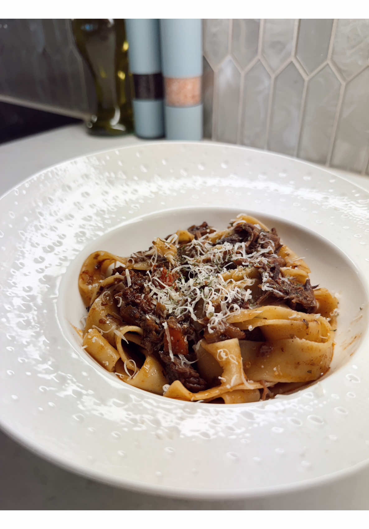 Easy pasta with ragu for weeknight dinner ready in minutes
