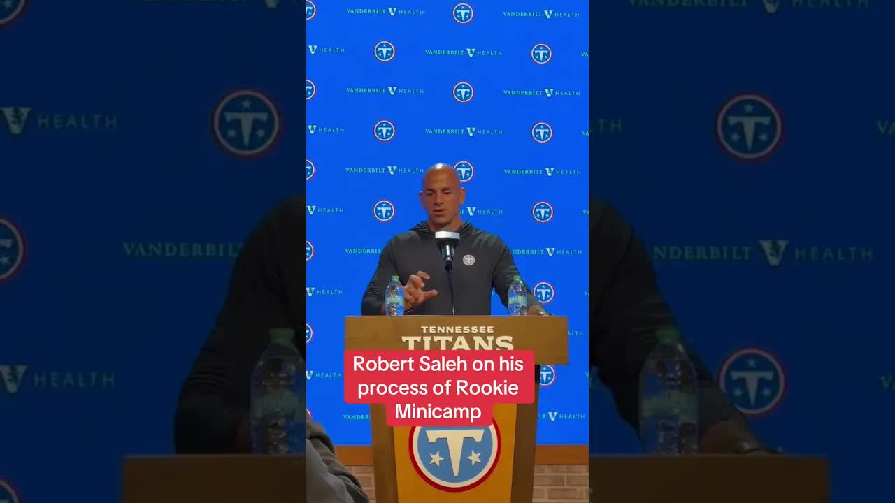 The #Titans draft picks will not do on field work this weekend. #nfldraft #robertsaleh #rookie