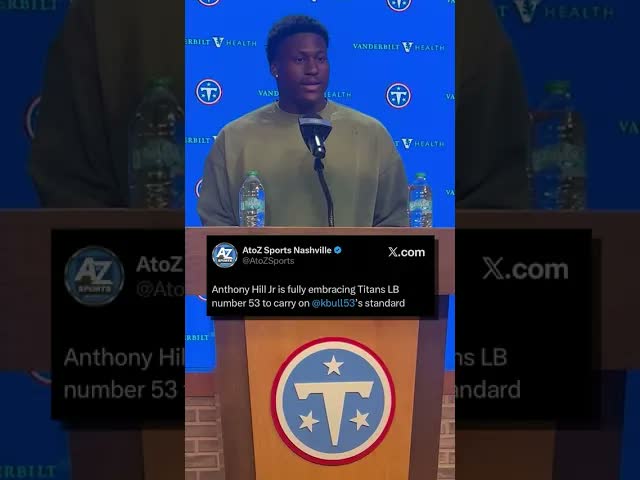 #Titans LB Anthony Hill is ready to live up to the standard. #texaslonghorns #nfldraft #rookie