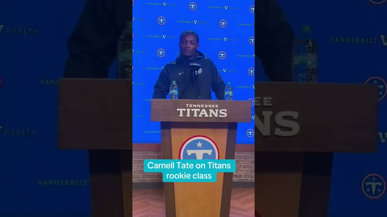 Carnell is ready to lead these #Titans rookies. #tennesseetitans #nfldraft #rookie #carnelltate #nfl