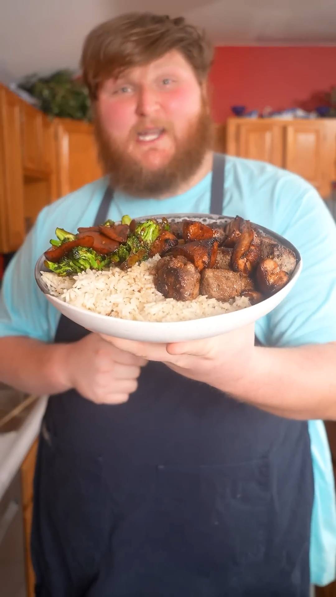 It's always better when they cook it in front of you - hibachi style