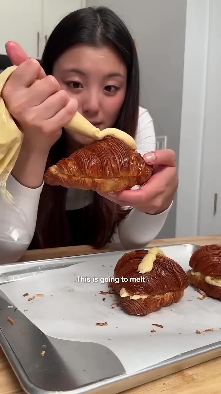 Tutorial for making almond croissants from scratch