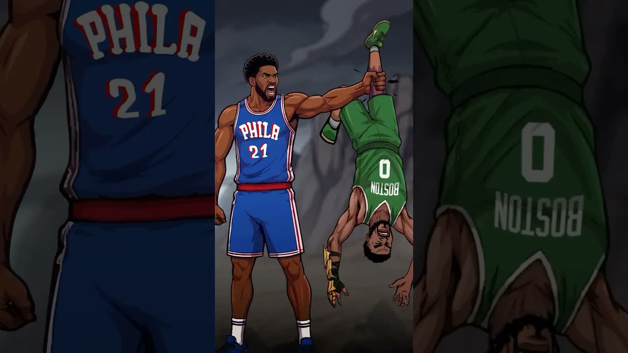 The 76ers took advantage of Jayson Tatum’s injury and eliminate the Celtics in Game 7 🔥 #76ers