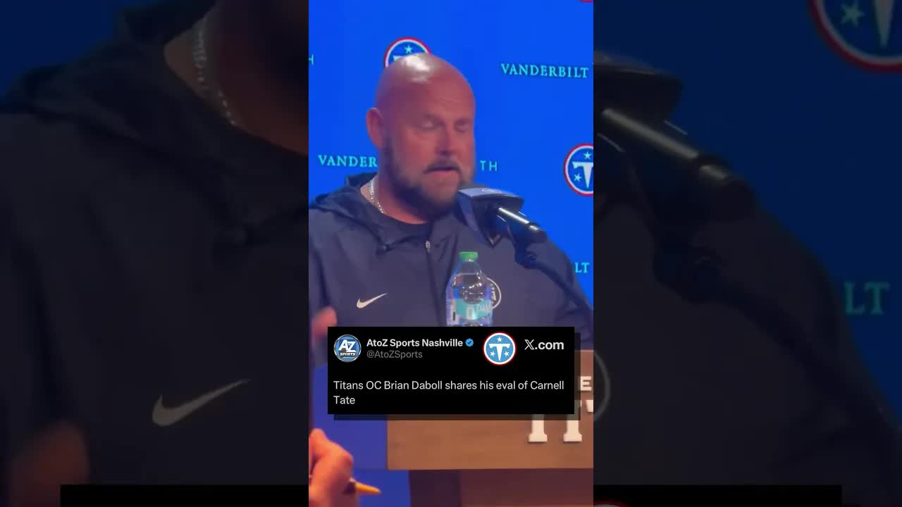 #Titans OC Brian Daboll is very excited to have Carnell Tate. #briandaboll #carnelltate #nfldraft
