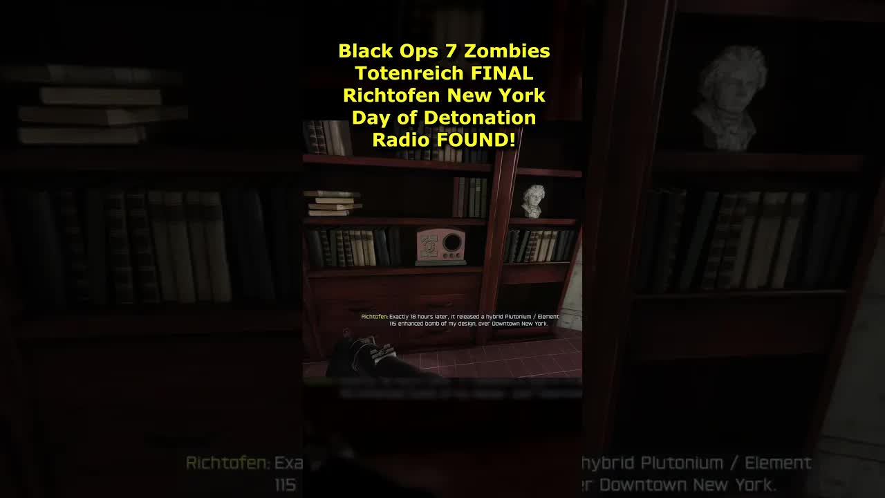 Totenreich NEW Extra Richtofen New York Day Of Bombing Radio Easter Egg (BO7 Zombies Richtofen Nuke)