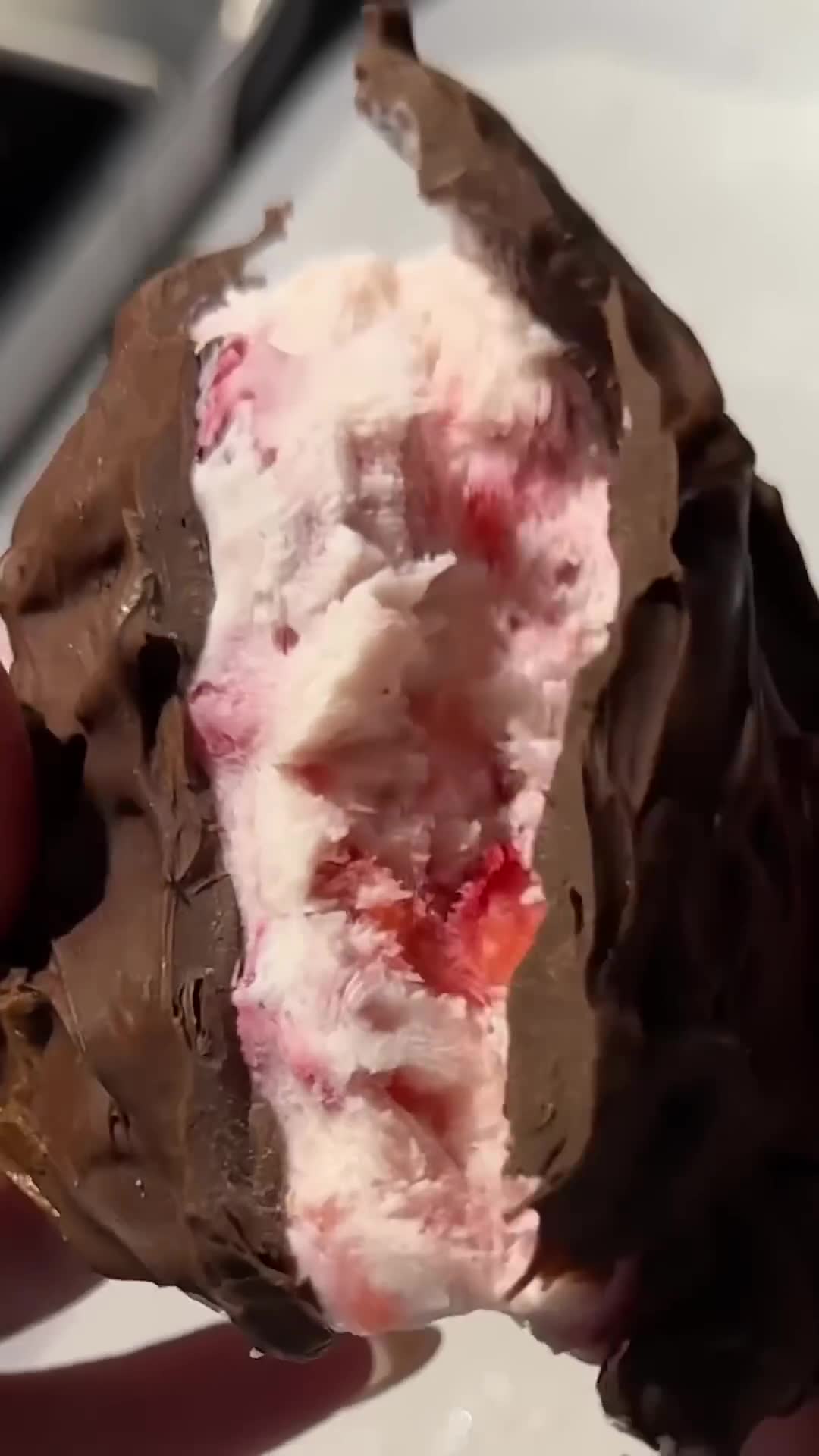 Chocolate-dipped berry clusters create shareable fruit dessert