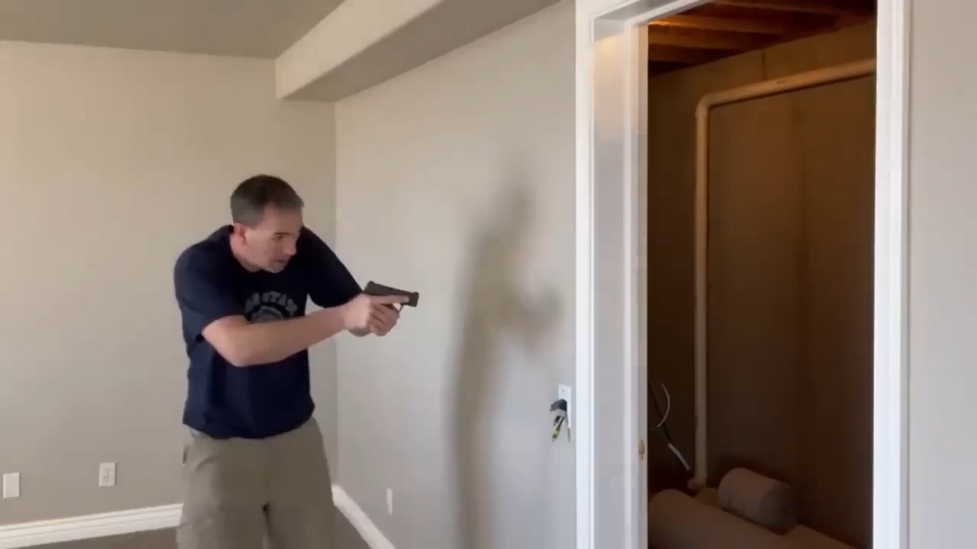 Testing whether a plastic bottle silences a pistol shot in reality