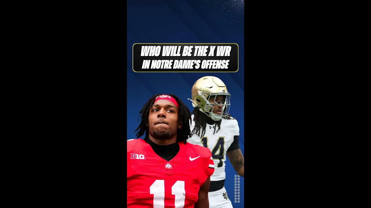 Notre Dame still has a MASSIVE question mark at the X receiver position heading into 2026