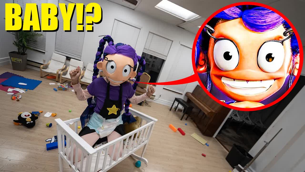 Lilly Love Braids Turned into a Baby in Real Life! (Poppy Playtime Babies)
