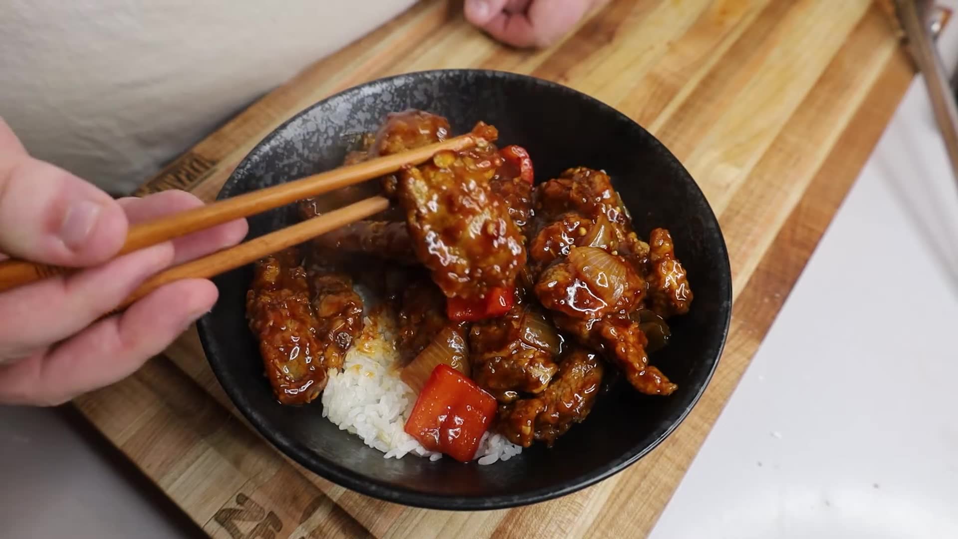 How to make Beijing beef at home with crispy fried beef strips