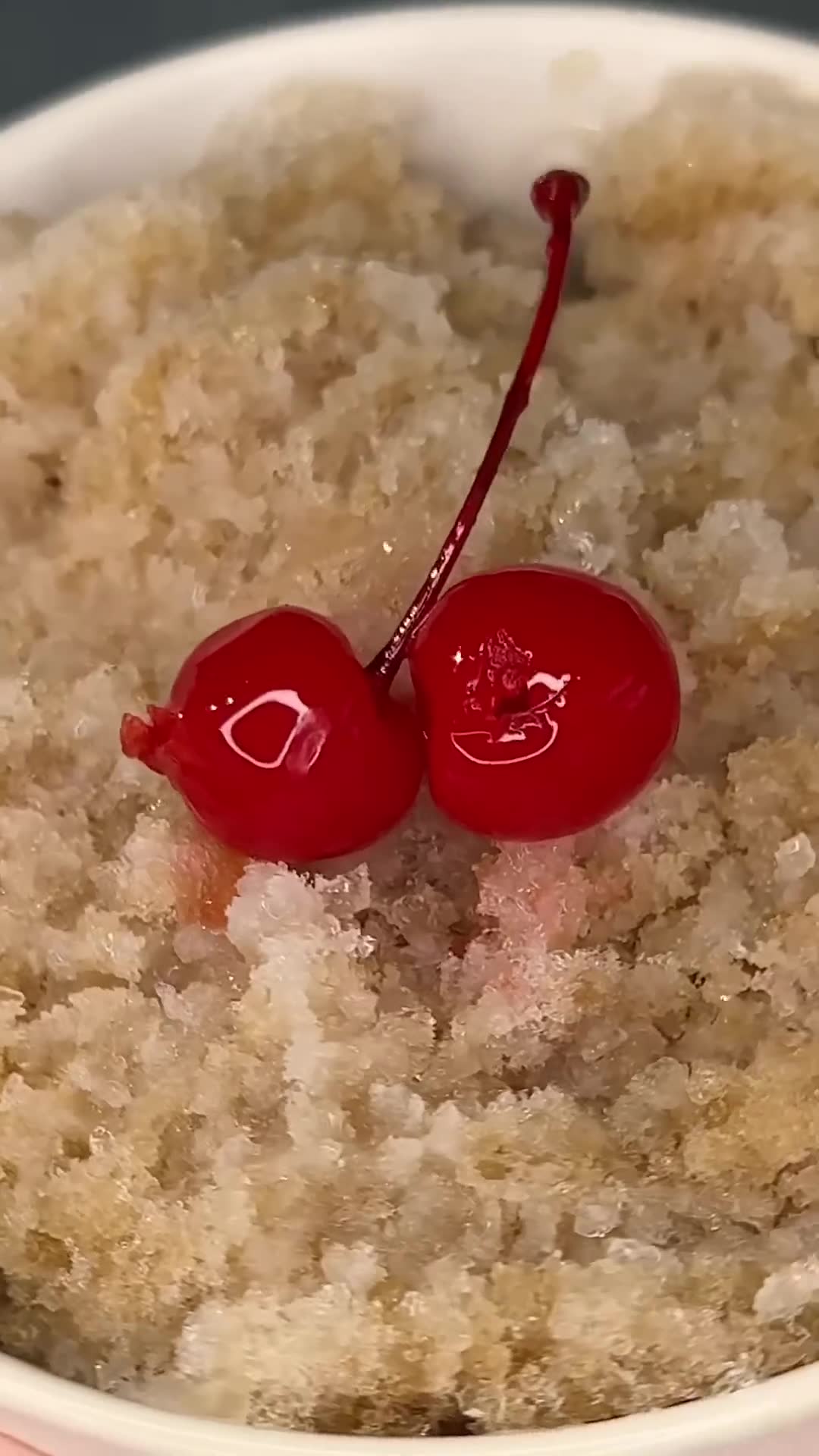 Cherry cola ice brings retro fountain drink vibes to dessert