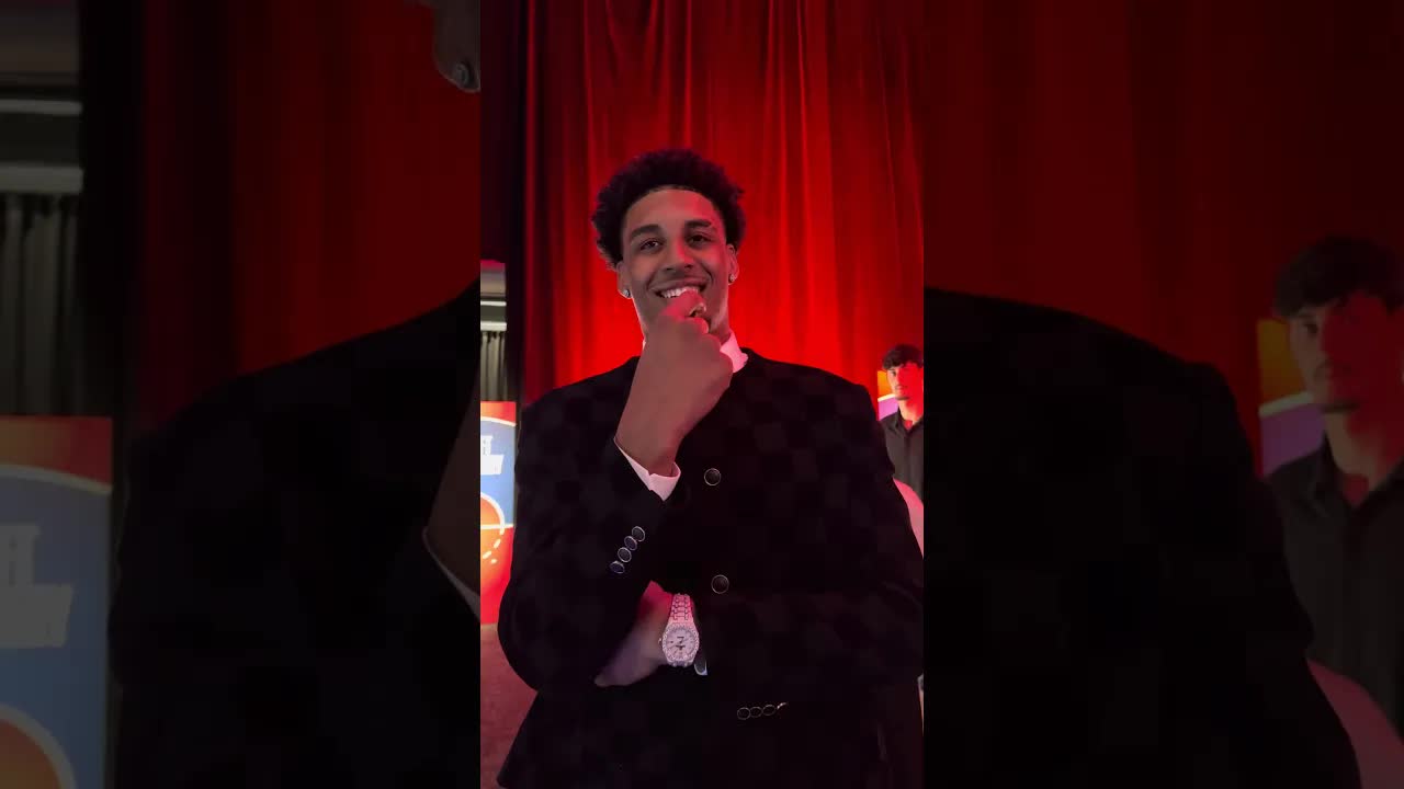Yaxel Lendeborg immediately after the NBA Draft Lottery & thoughts on his shooting, defense & more