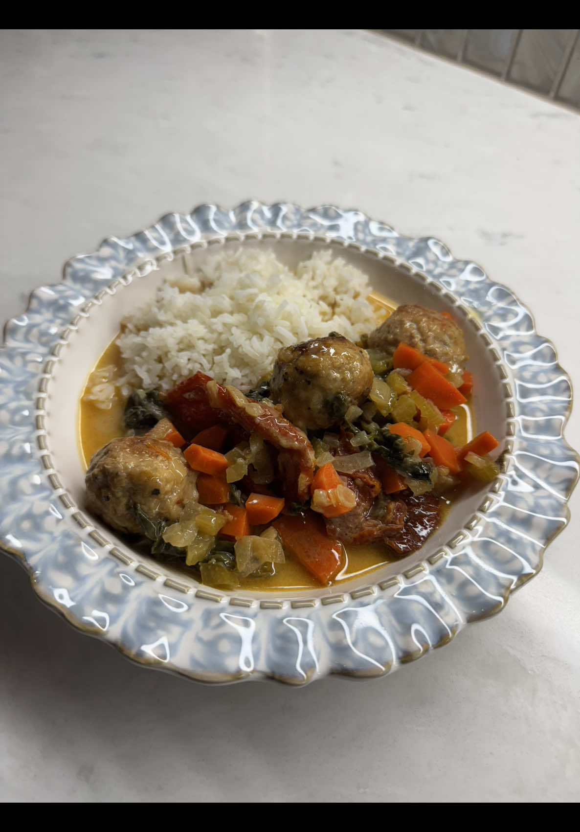 Easy meatball stew rice for weeknight dinner ready in minutes