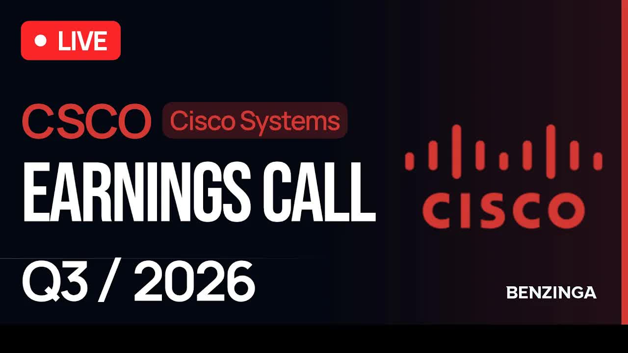 Cisco Systems Q3 FY26 Earnings Call | $CSCO | 🔴 WATCH LIVE